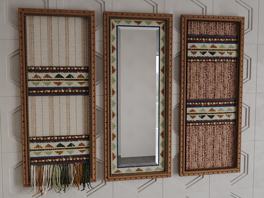 Sadu panels and mirrors