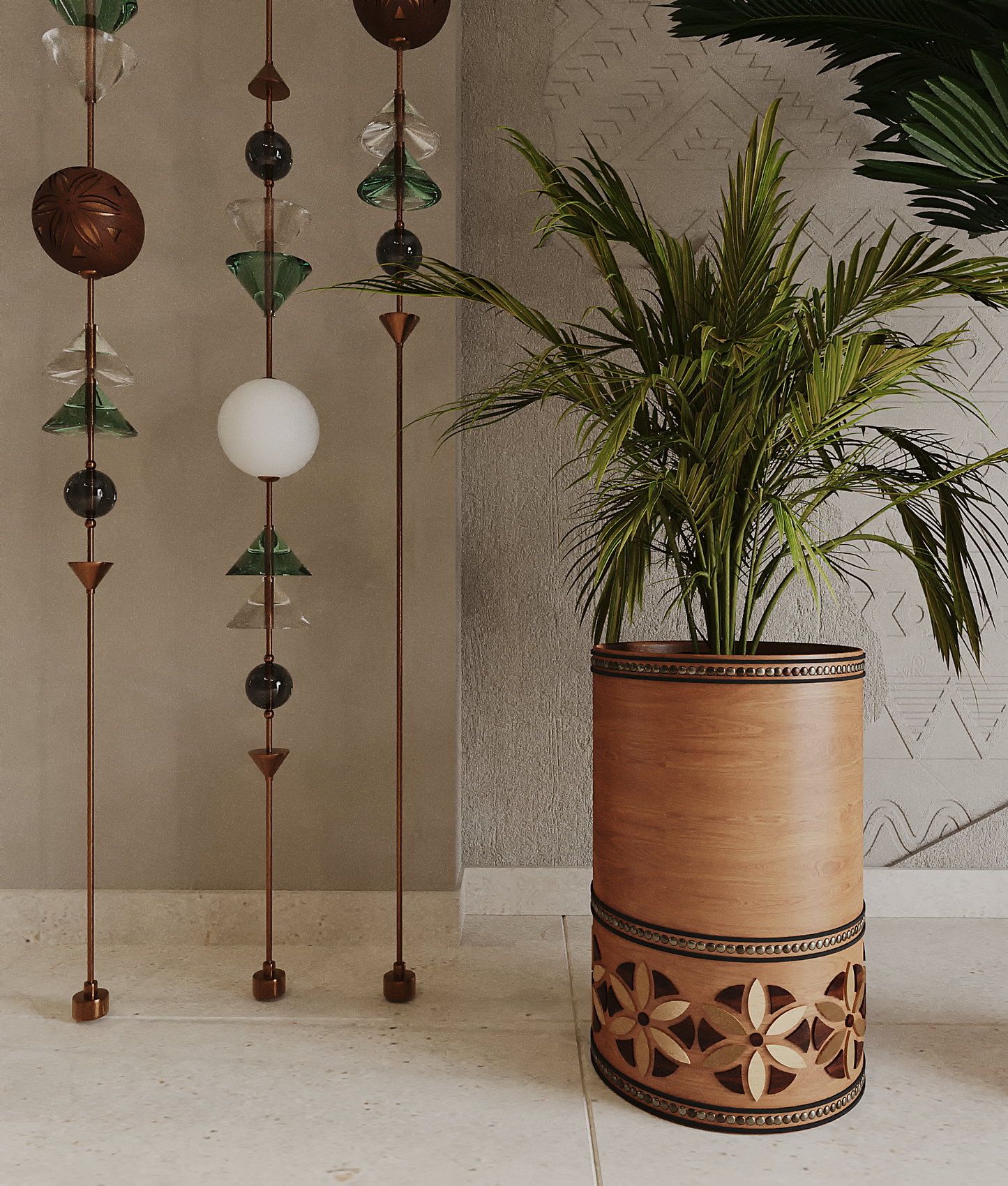 Zarnouk long planter and Bithanah long planter