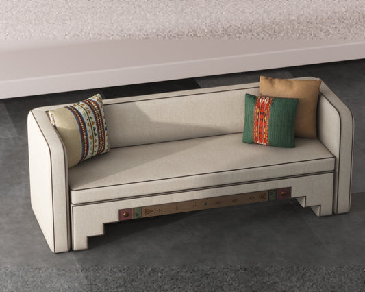 Sara sofa without side wood